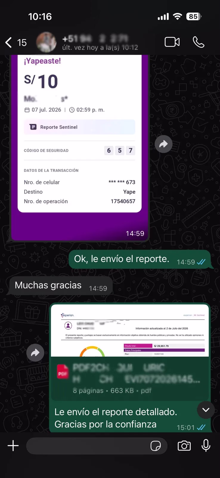 reporte de deudas a bajo costo